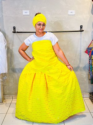 Conjunto de luxo amarelho  3 peças