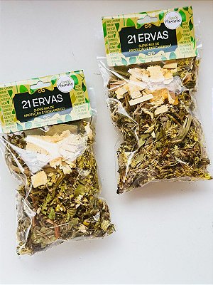 Banho de 21 ervas - equilíbrio, proteção e descarrego
