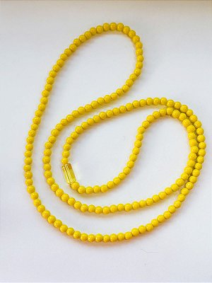 Guia de porcelana Amarelo com firma