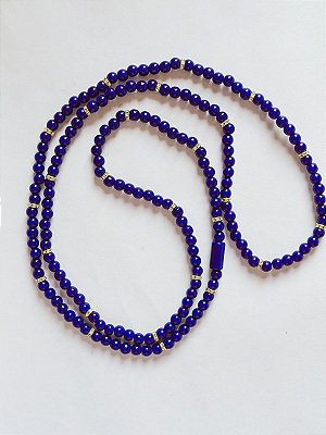 Guia de porcelana azul royal