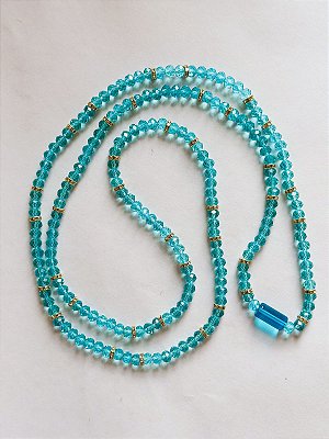 Guia de cristal azul claro transparente- iemanjá