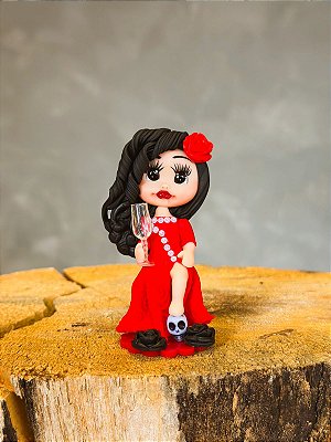 Imagem de biscuit 8cm - Pomba gira