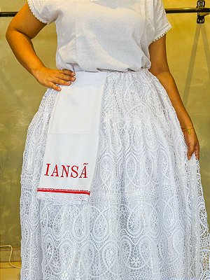Pano de bater cabeça personalizado - Iansã