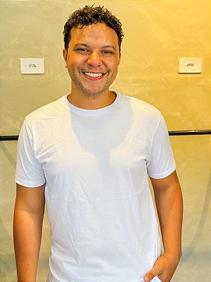 Camiseta premium básica branca