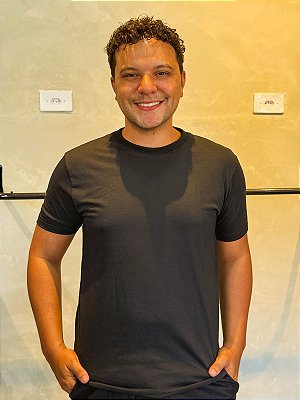 Camiseta premium básica preta