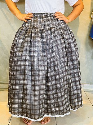 Conjunto preta velha saia + lenço