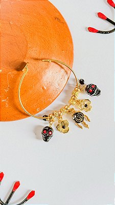 Pulseira bracelete para Pomba gira com caveira