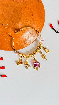 Pulseira bracelete roxa para Pomba gira