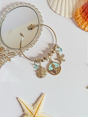 Pulseira bracelete folheado de Iemanjá