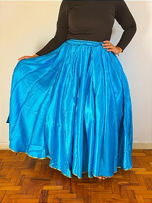 Saia godê azul claro