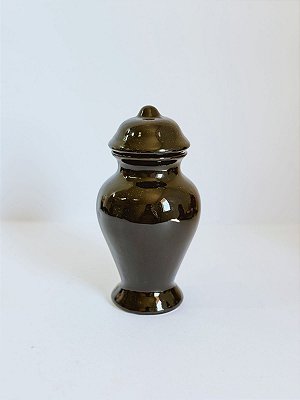 Quartinha de louça preta 18cm s/ asa