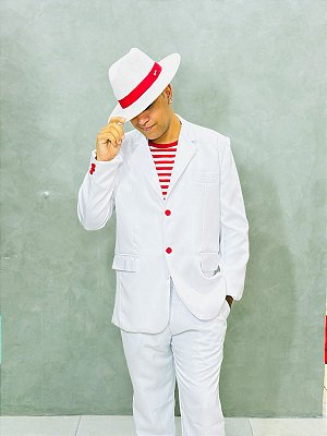 Terno branco Zé Pilintra com calça