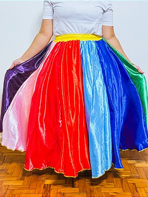 Saia godê cigana colorida