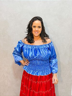 Bata Ciganinha Azul Royal