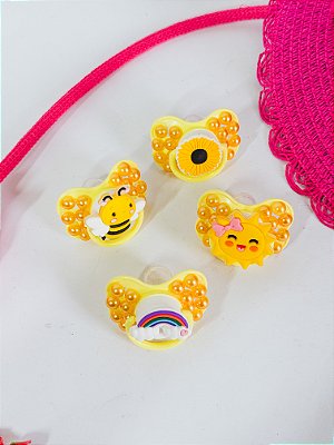 Chupeta amarela para Erê menina personalizada