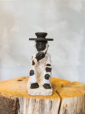 Imagem Preto Velho em pedra sabão - 16cm