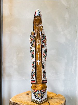 Imagem N. senhora da aparecida em pedra sabão GG 41cm