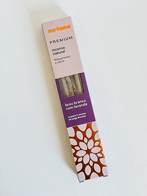 Incenso Nirvana linha prime  - Breu branco com Lavanda