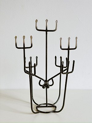 Ferradura para assentamento exu preto com prata