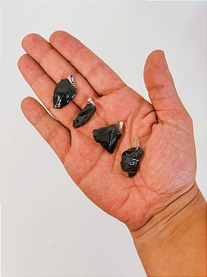 Pingente de Obsidiana bruto - proteção e consciência de si