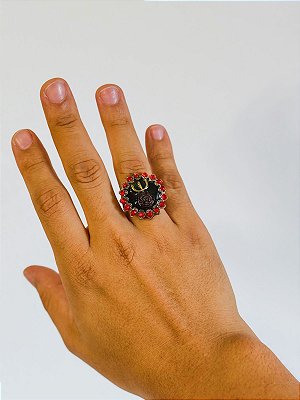 Anel Garfo Pombo gira - Prata