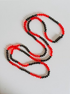 Guia de cristal Vermelho e Preto