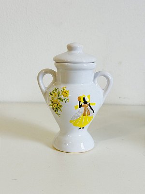 Quartinha de louça desenhada Oxum 15cm c/ asa