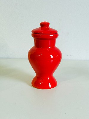 Quartinha de louça Vermelho 15cm s/ asa
