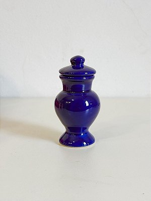 Mini Quartinha de louça Azul 10cm s/ asa