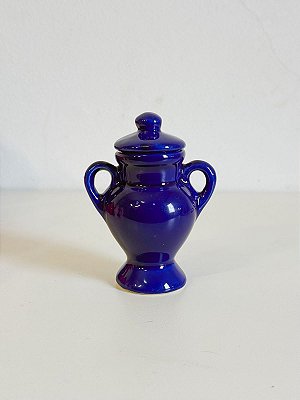 Mini Quartinha de louça Azul 10cm c/ asa