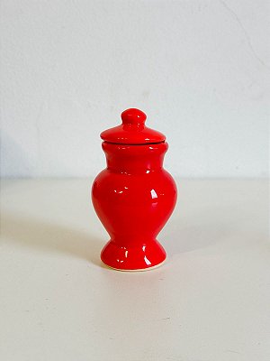 Mini Quartinha de louça Vermelho 10cm s/ asa