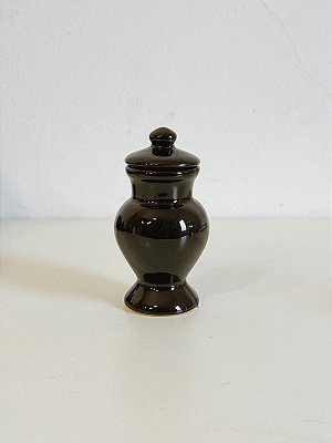 Mini Quartinha de louça Preto 10cm s/ asa
