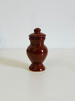 Mini Quartinha de louça Marrom 10cm s/ asa