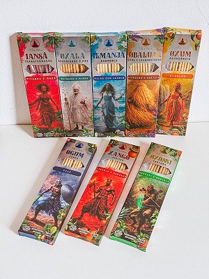 Kit 8 Incenso Vila Zen dos Orixás