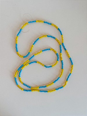 Guia de Miçangas - Azul e Amarelho