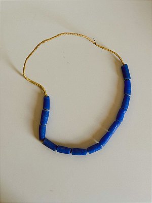 Ileke coral Africano Monjolo - Azul