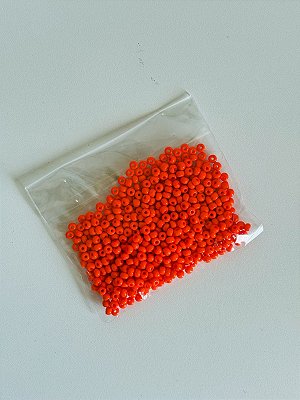 Pacote de Miçanga 50g - Laranja leitoso