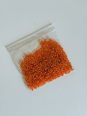 Pacote de Miçanga 50g - Laranja cristal