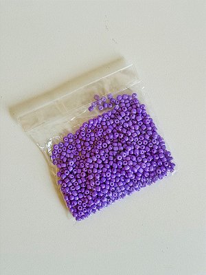 Pacote de Miçanga 50g - Roxo Leitoso