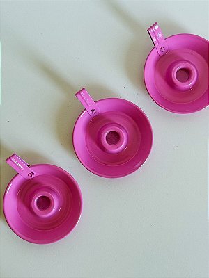 Castiçal de alumínio Rosa para vela palito