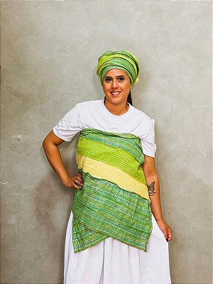Conjunto Alaká / Ipele pano da costa e Ojá verde