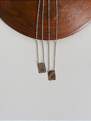 Escapulário Nanã em Aço inox - 60cm antialérgico