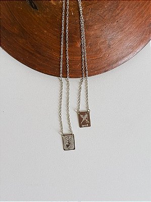 Escapulário Iansã em Aço inox - 60cm antialérgico