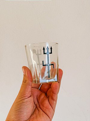 Copo de Exu Simples Tridente preto