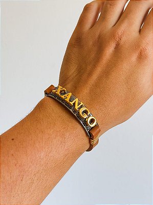 Pulseira de Couro - Xangô