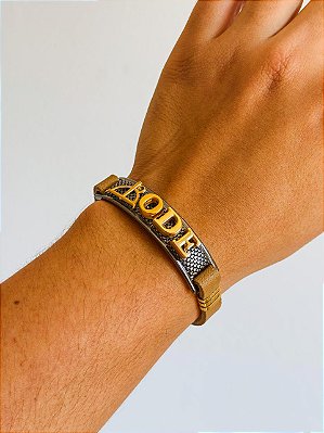 Pulseira de couro - Odé