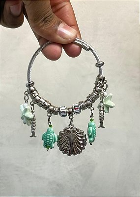 Pulseira Bracelete concha de Iemanjá