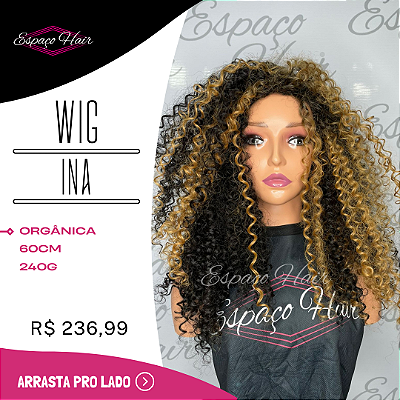 WIG INA HL2/27 | ORGÂNICA | CACHEADA COM 60CM