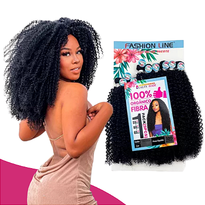 CABELO CACHEADO DEUSA - FASHION LINE ORGANICO