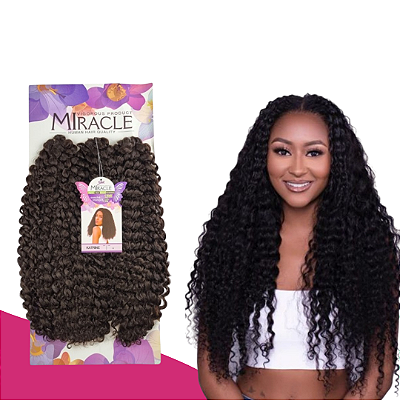CABELO CACHEADO KATRINE CROCHET BRAIDS MIRACLE SLEEK FORA DA TELA FIO A FIO